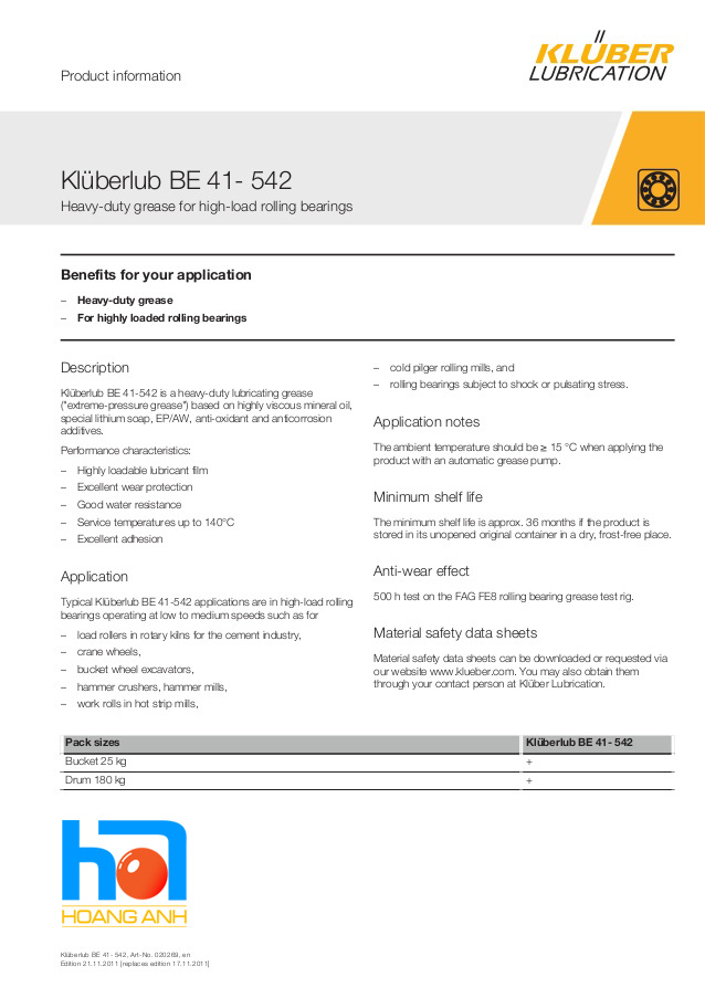 Klüberlub BE 41-542