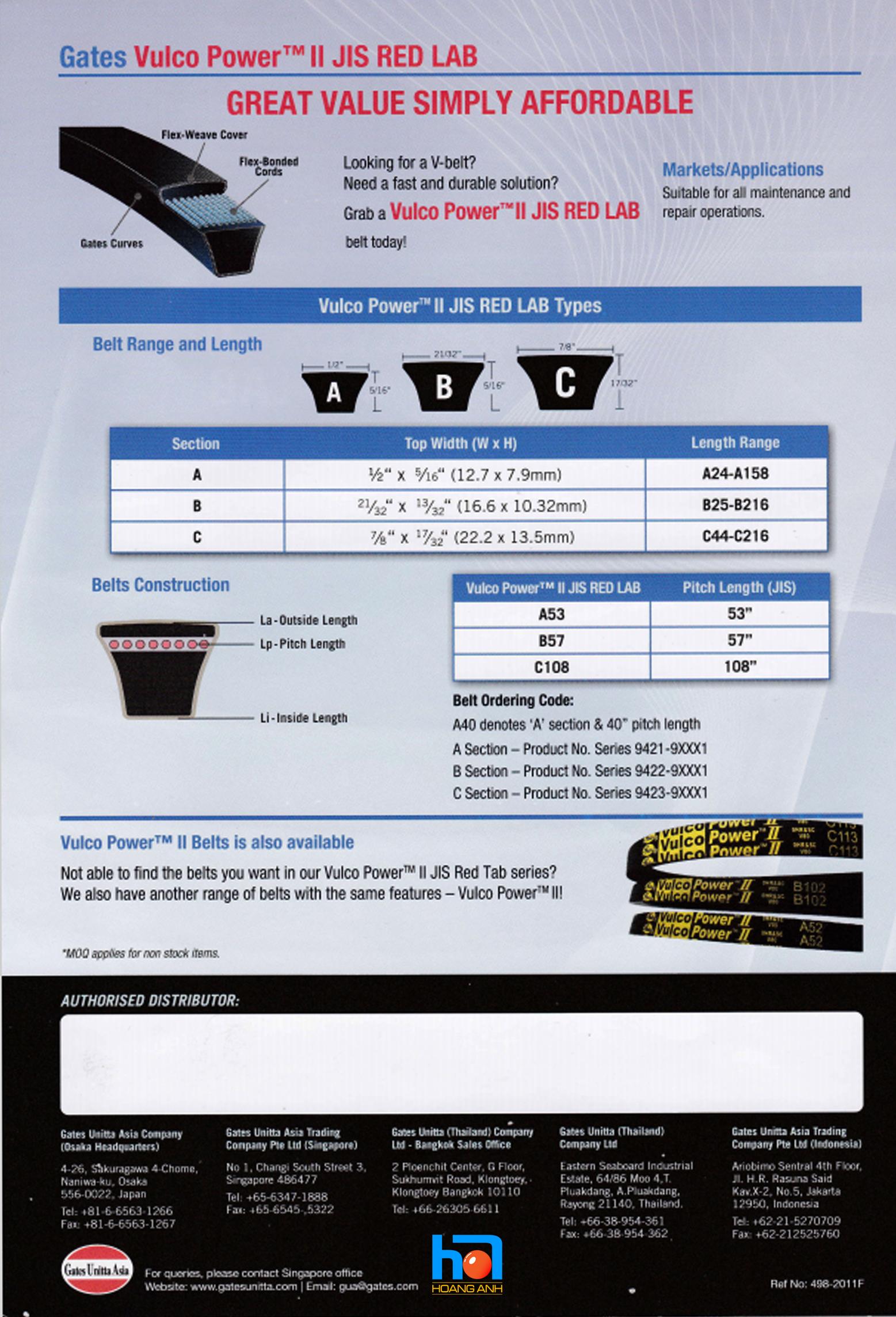 Vulco Power™ II (yellow label)